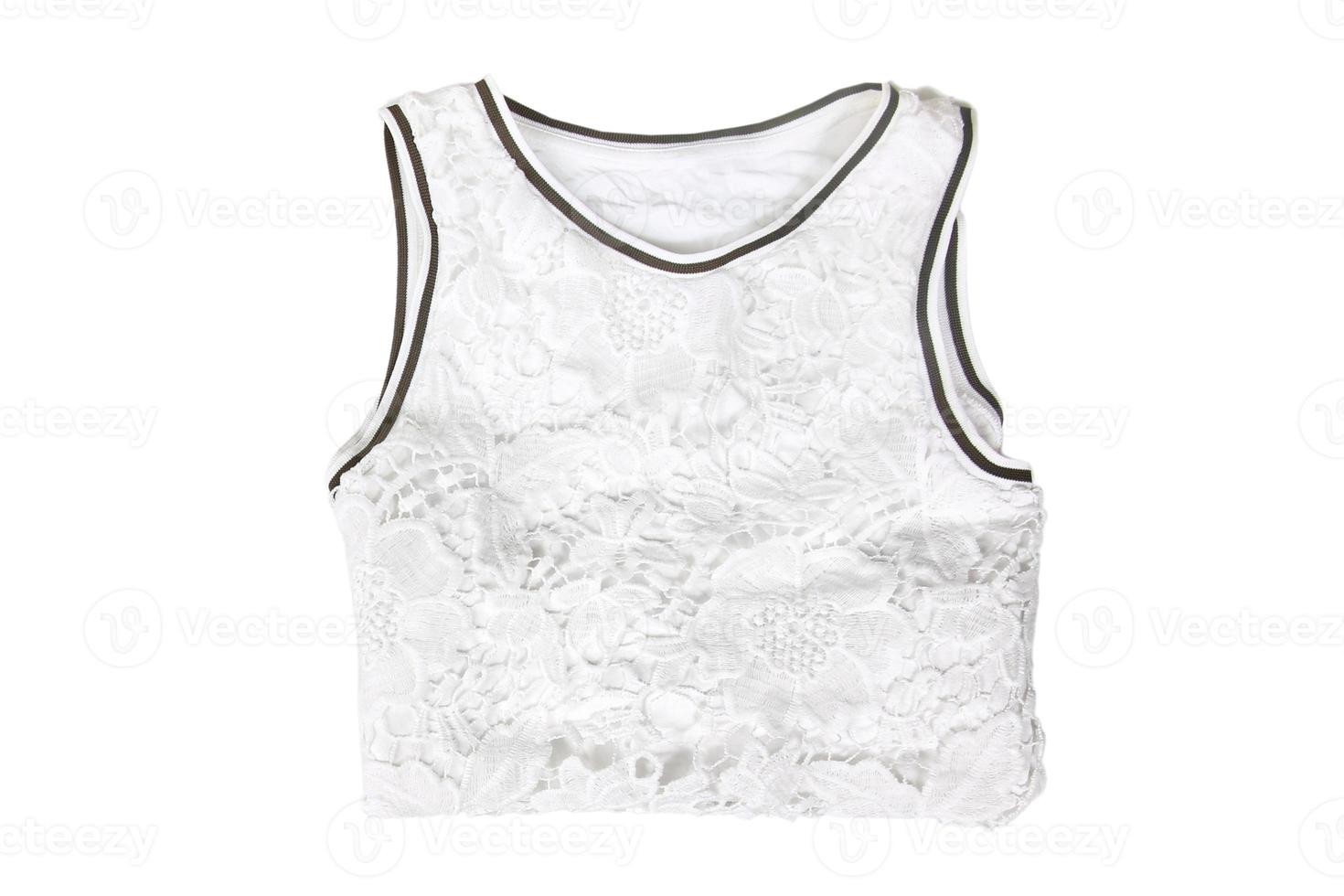 6147 blanco blusa aislado en un transparente antecedentes foto