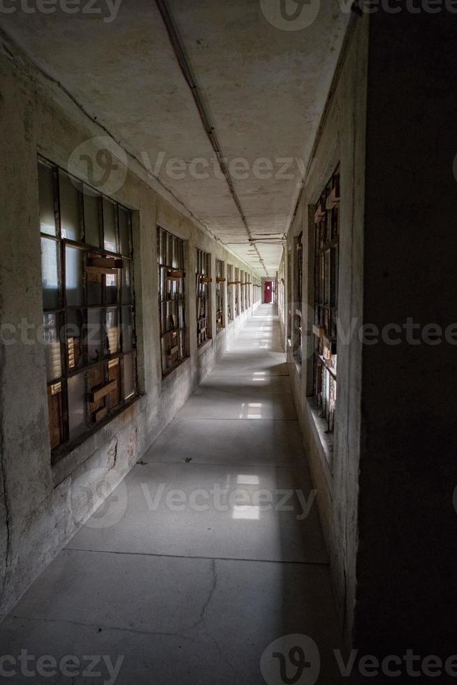 abandoned psychiatric hospital interior rooms photo