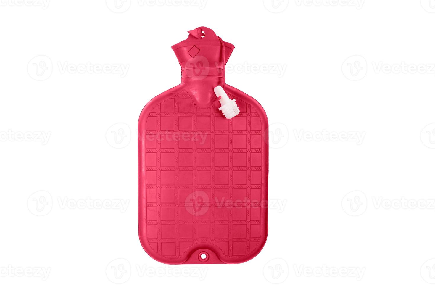 7295 rosado caliente agua bolso aislado en un transparente antecedentes foto