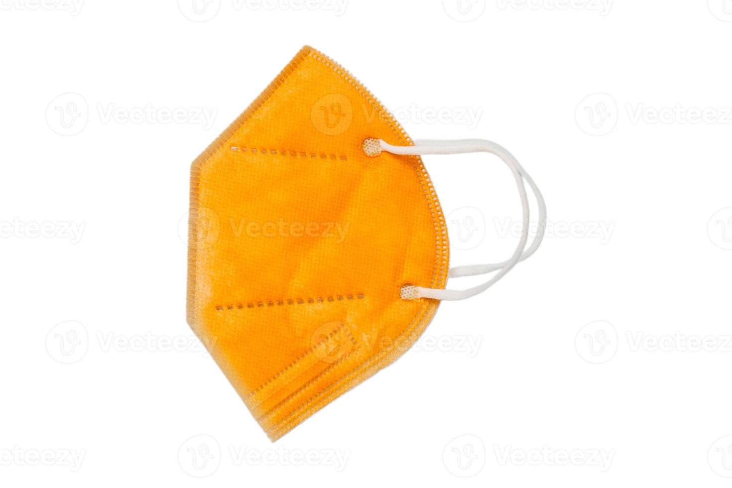 2830 Orange mask isolated on a transparent background photo