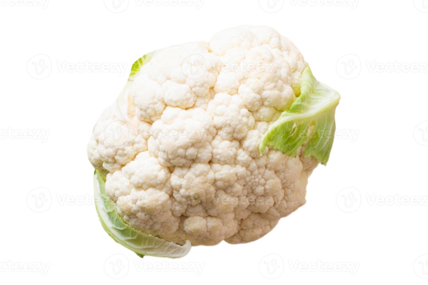 3565 White cauliflower isolated on a transparent background photo