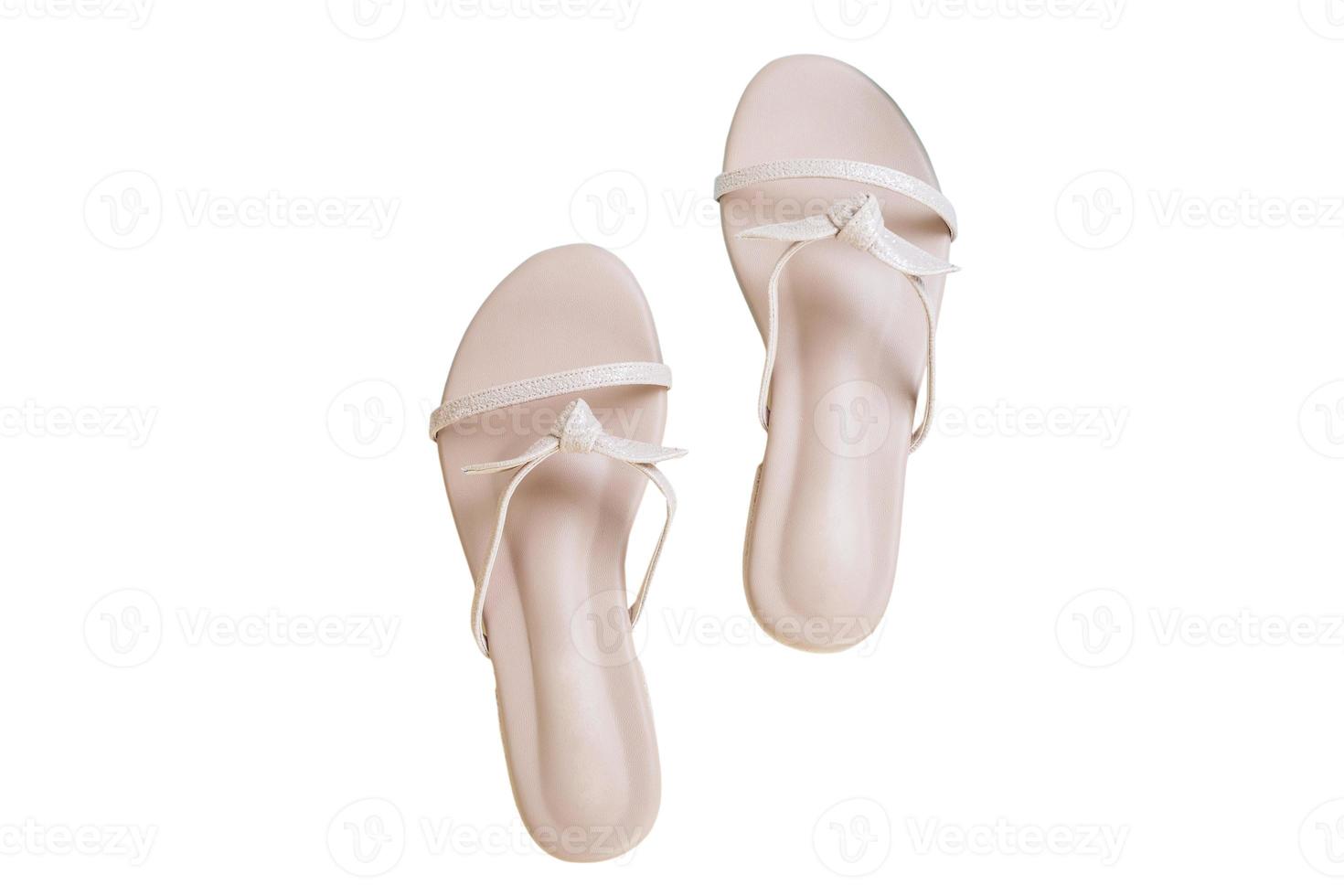 6059 Beige sandals isolated on a transparent background photo