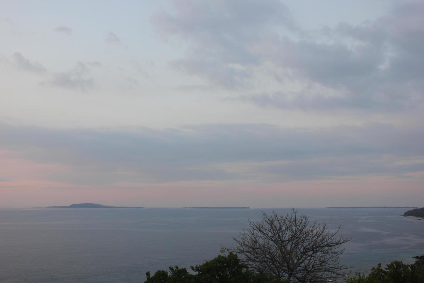 beautiful views of the hills, sea and mountains photo