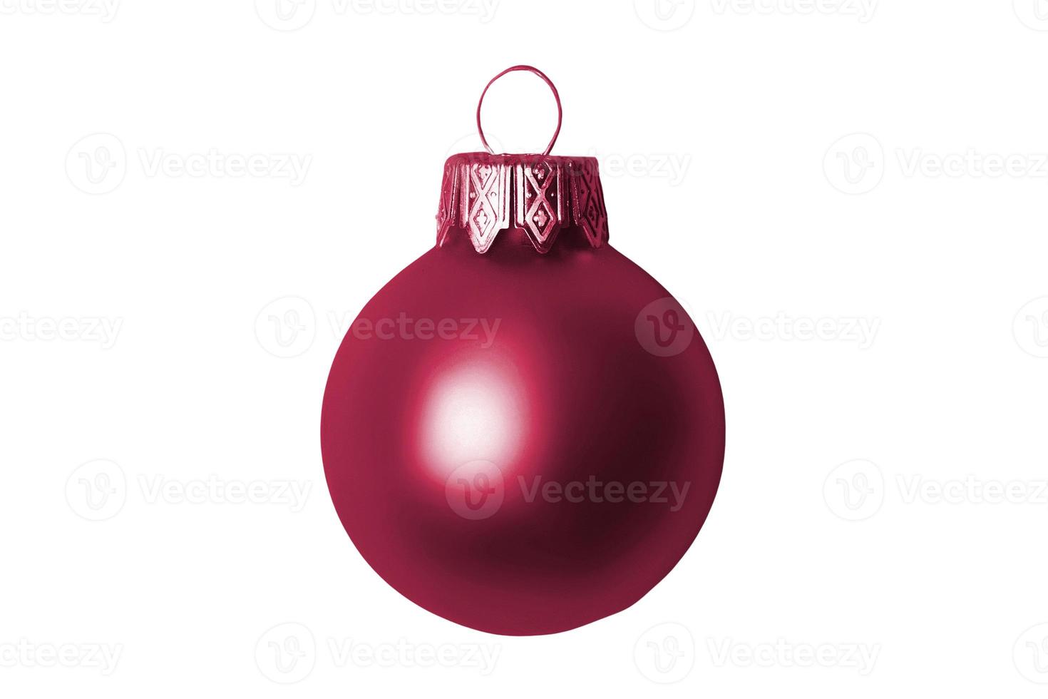 7413 Pink christmas ball isolated on a transparent background photo