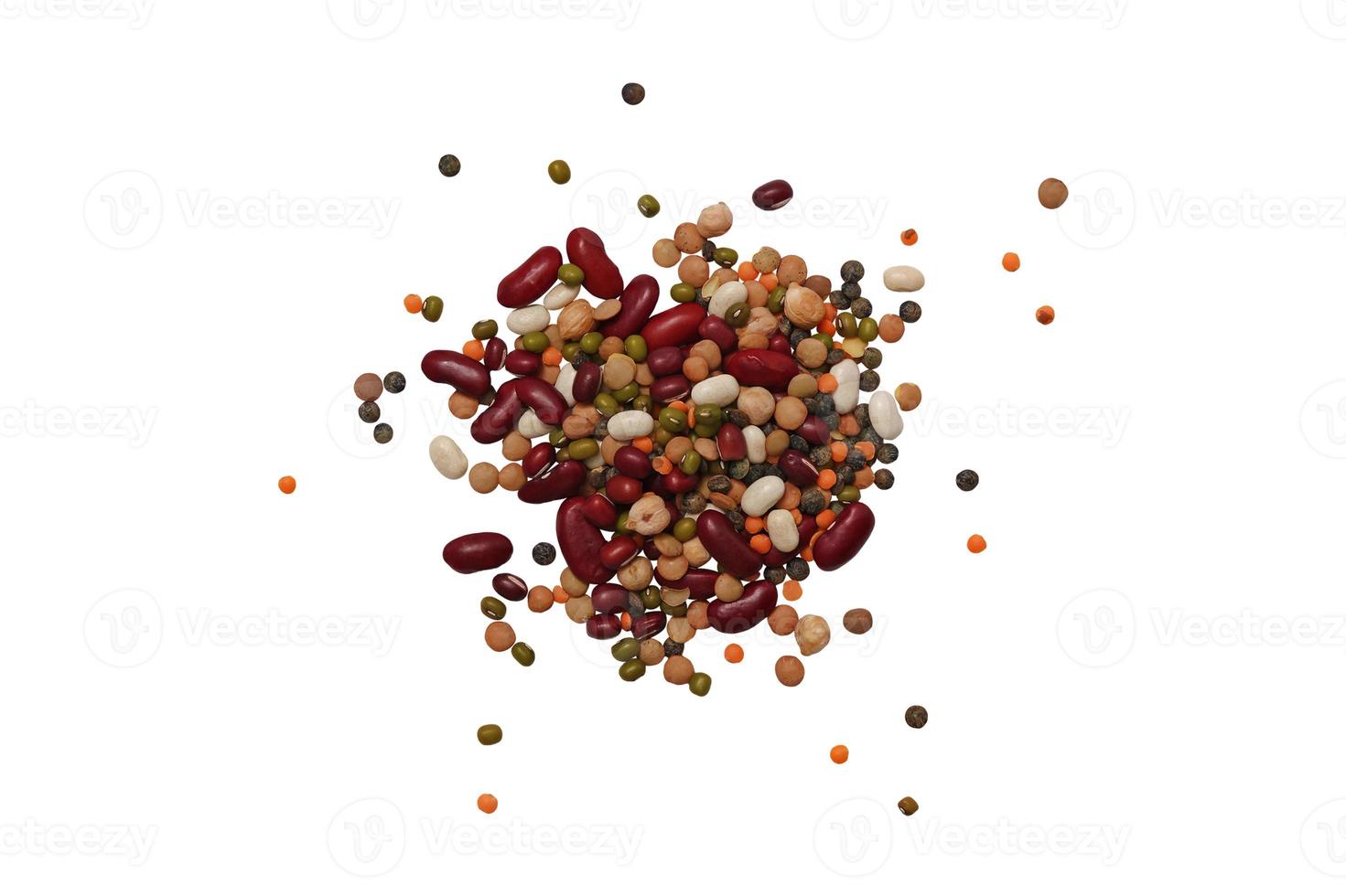 3078 Variety of beans isolated on a transparent background photo