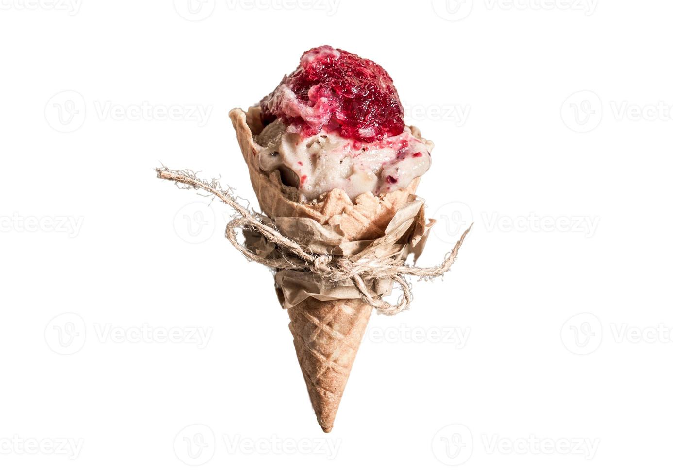 2047 Ice cream cone isolated on a transparent background photo