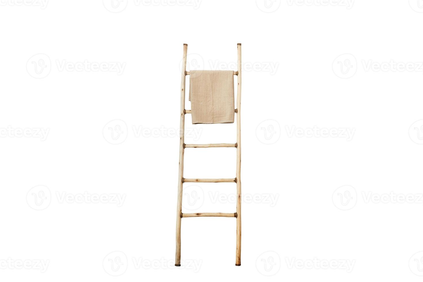 717 Beige ladder isolated on a transparent background photo