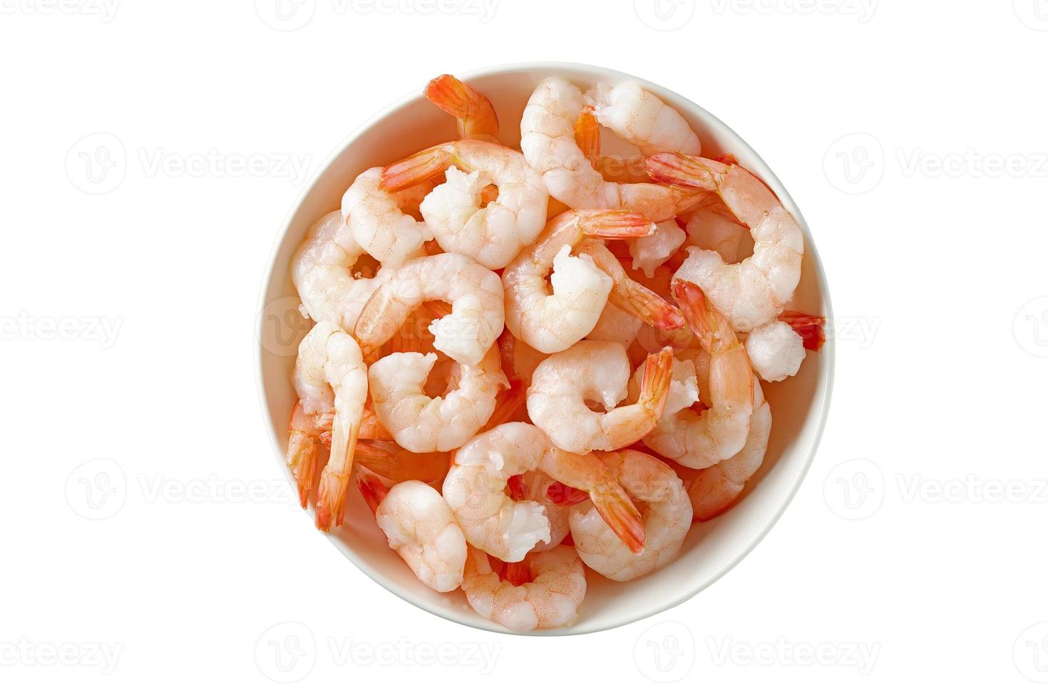 4200 White bolw with shrimp isolated on a transparent background photo