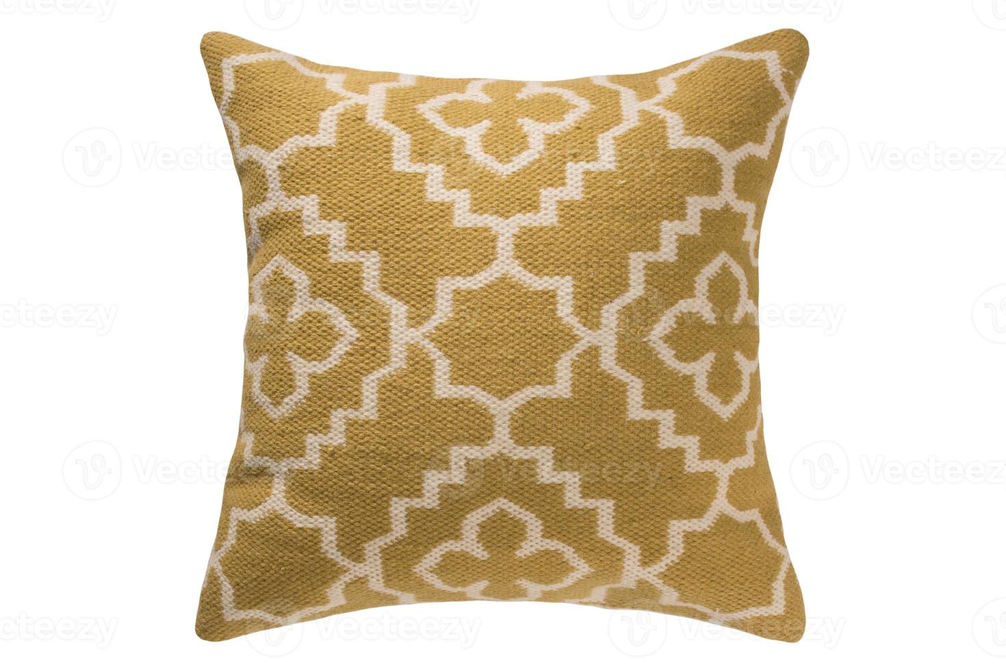 5725 Yellow cushion isolated on a transparent background photo