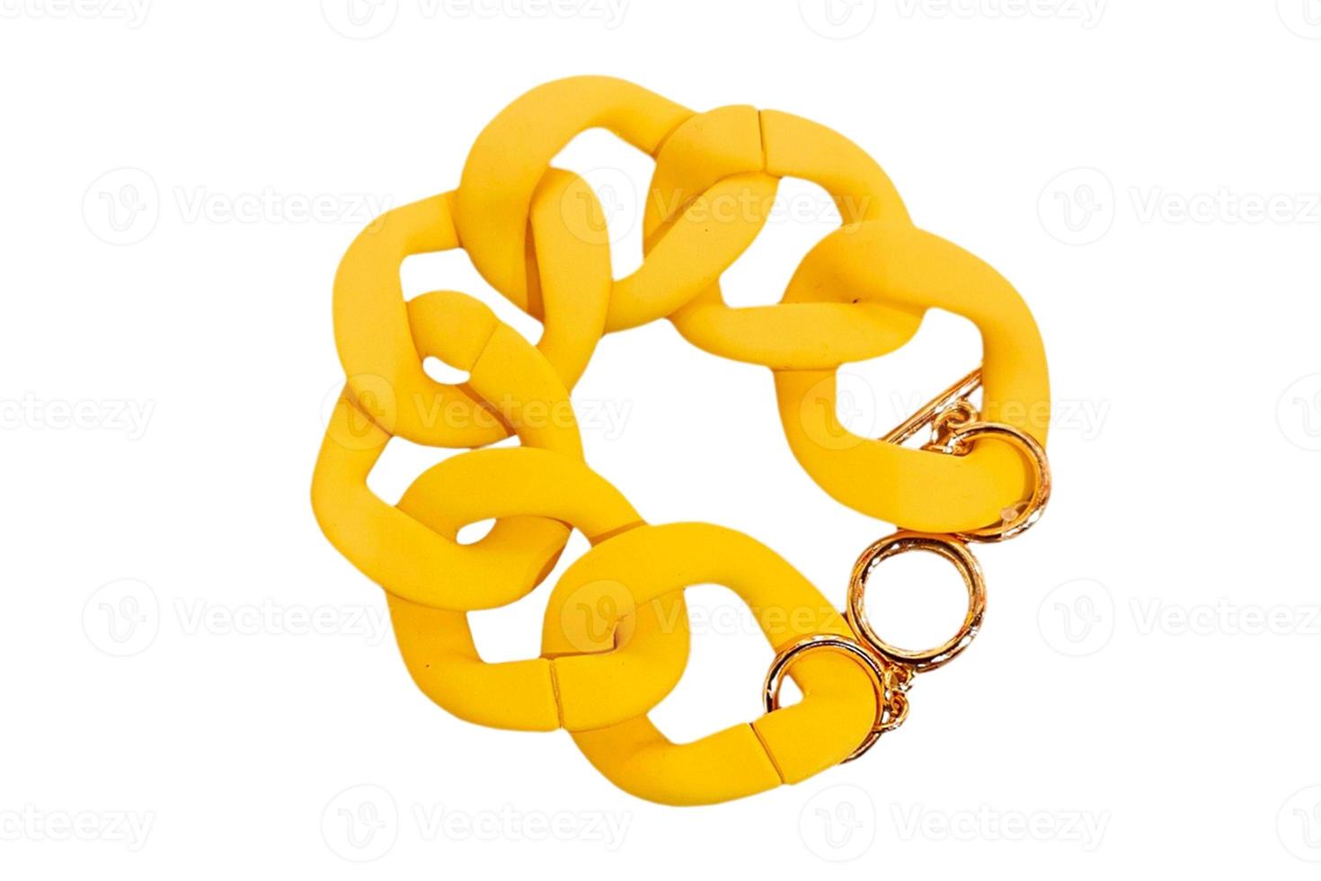 6182 Yellow bracelet isolated on a transparent background photo