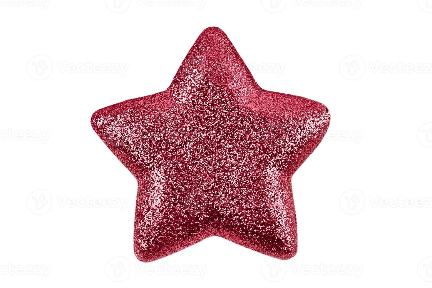 7352 Pink star isolated on a transparent background photo