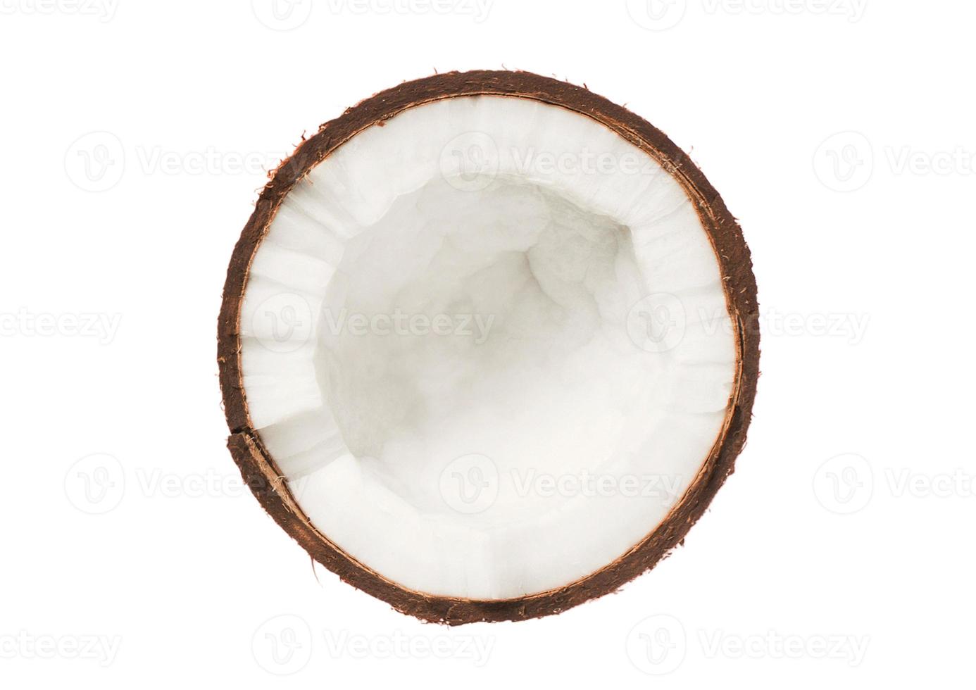 2795 Half coconut fruit isolated on a transparent background photo