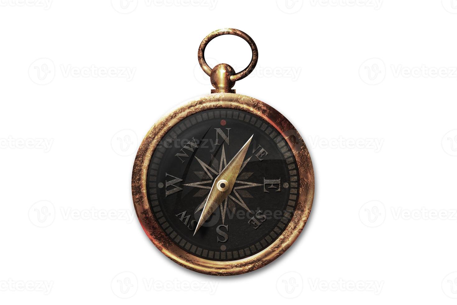 272 Vintage clock isolated on a transparent background photo