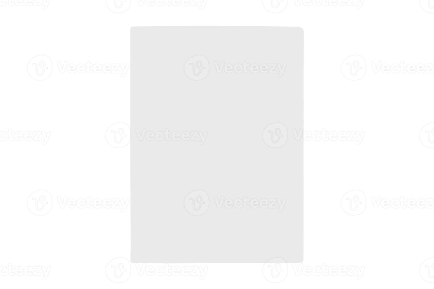 4727 White paper isolated on a transparent background photo