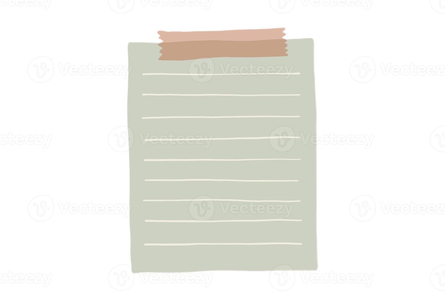 2664 Paper note isolated on a transparent background photo