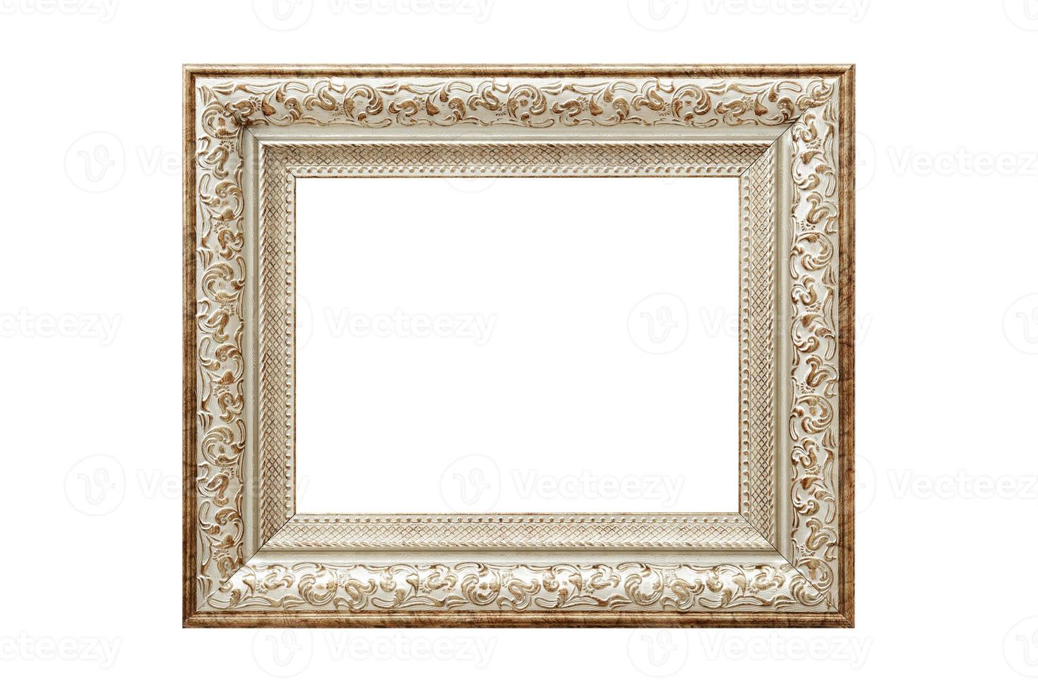 231 Beige picture frame isolated on a transparent background photo