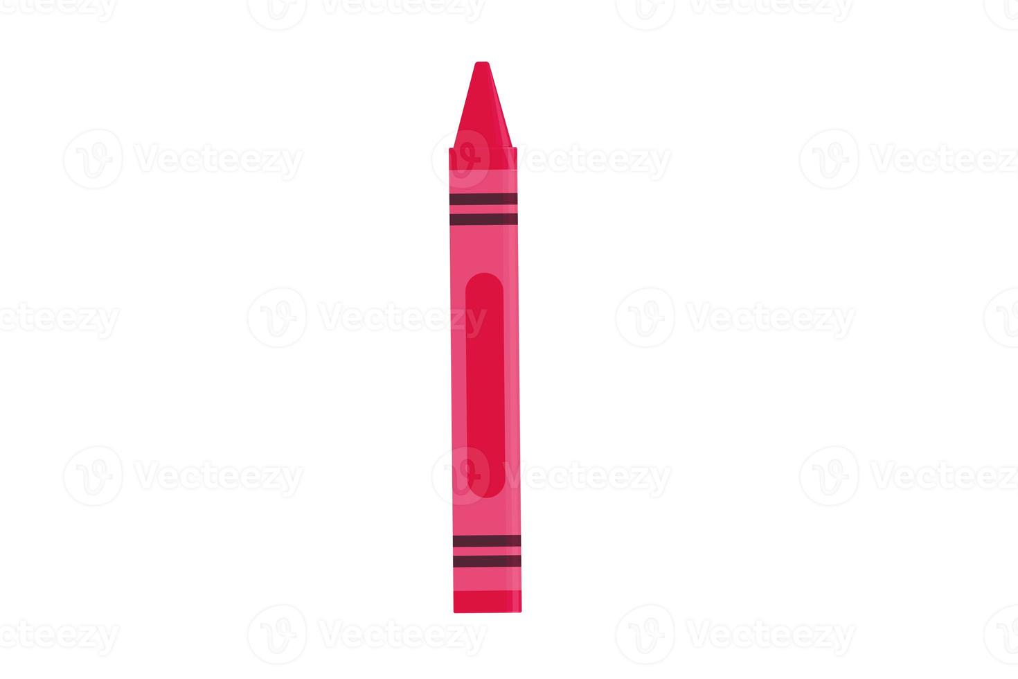 7327 Pink crayon isolated on a transparent background photo