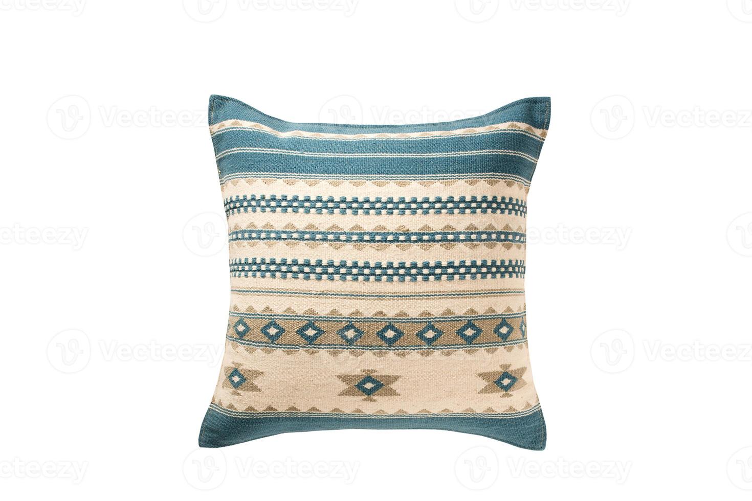 710 Blue cushion isolated on a transparent background photo