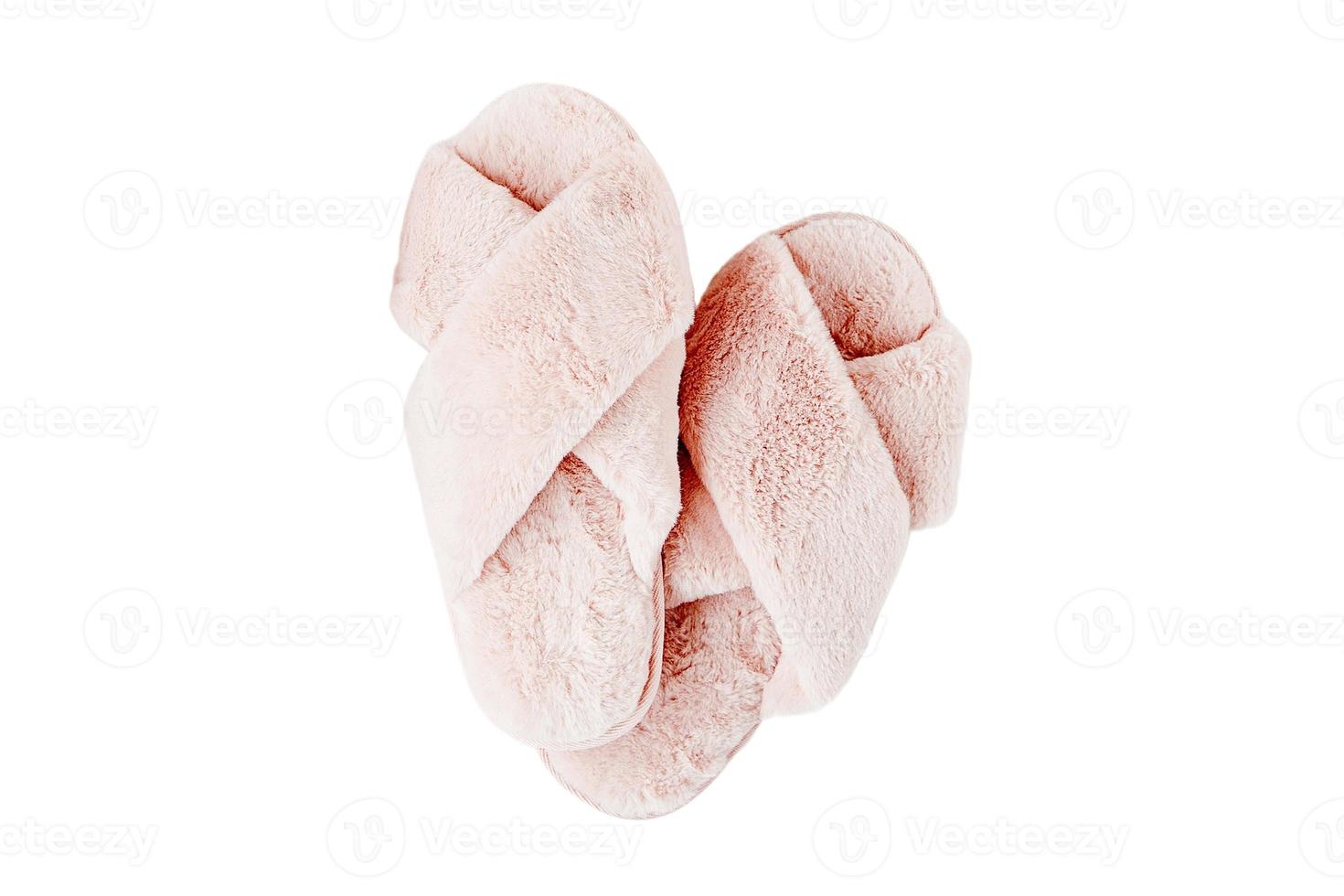 7092 Pink slippers isolated on a transparent background photo