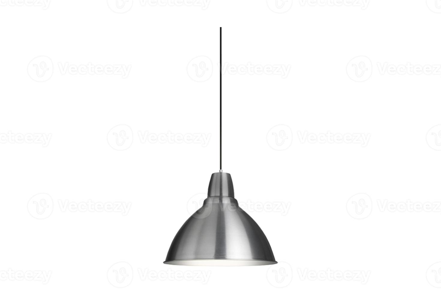 186 Silver ceiling lamp isolated on a transparent background photo