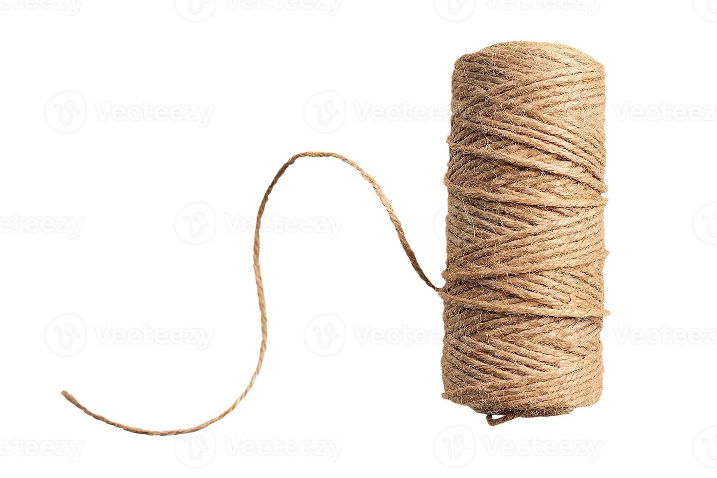 6693 Beige rope isolated on a transparent background photo