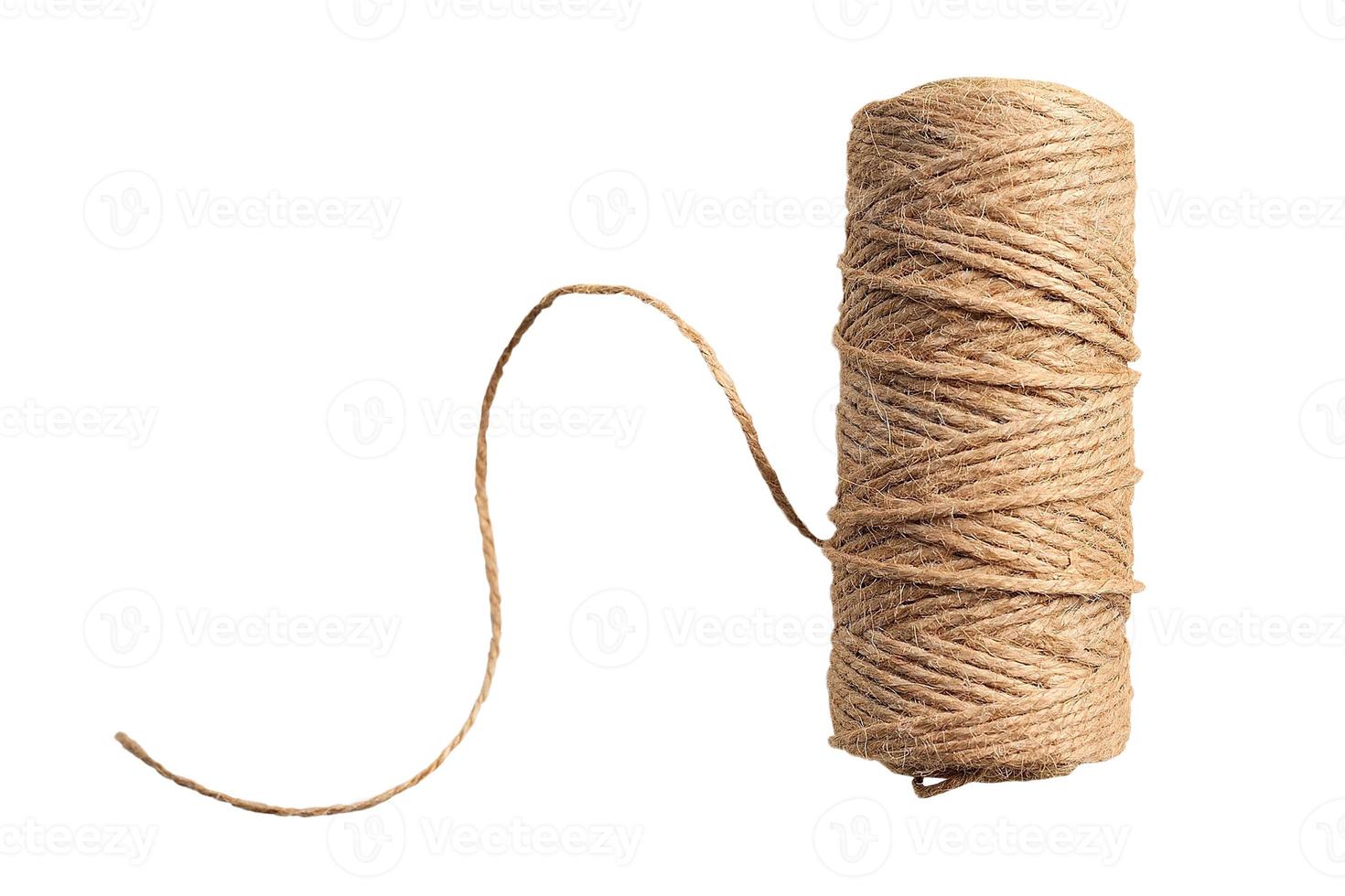 6693 Beige rope isolated on a transparent background photo