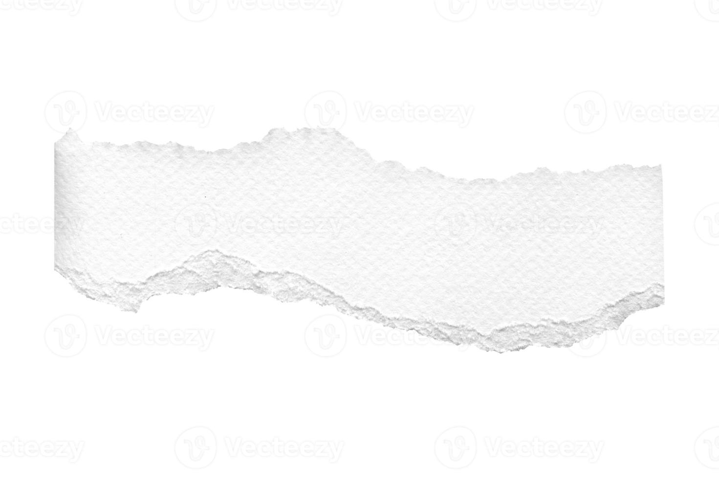 3528 White torn paper isolated on a transparent background photo