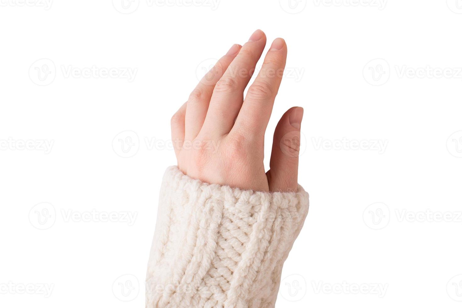 1454 Woman hand isolated on a transparent background photo