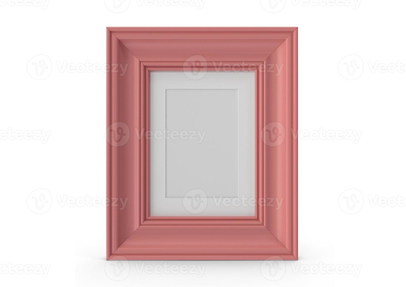 2229 Pink picture frame isolated on a transparent background photo