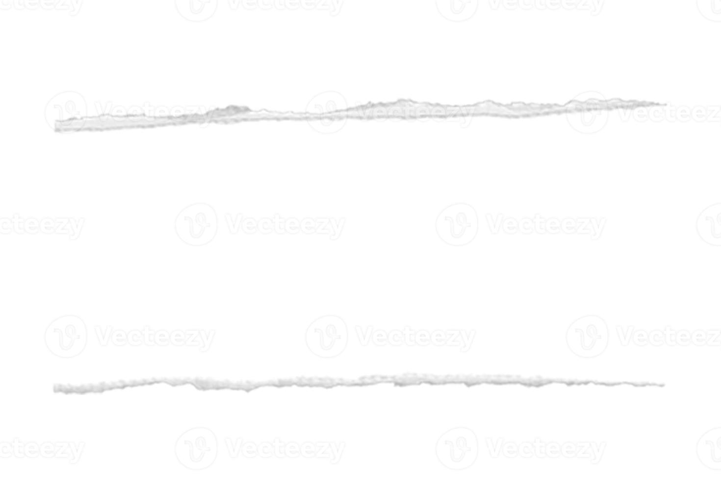 3873 White torn paper isolated on a transparent background photo