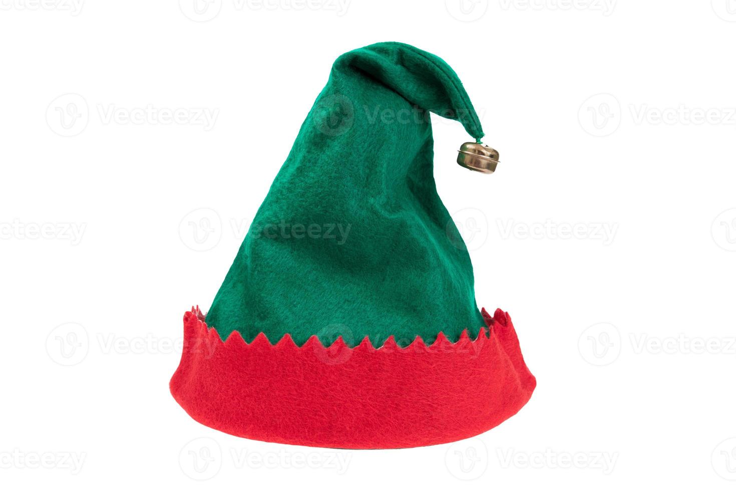 6681 Green christmas hat isolated on a transparent background photo