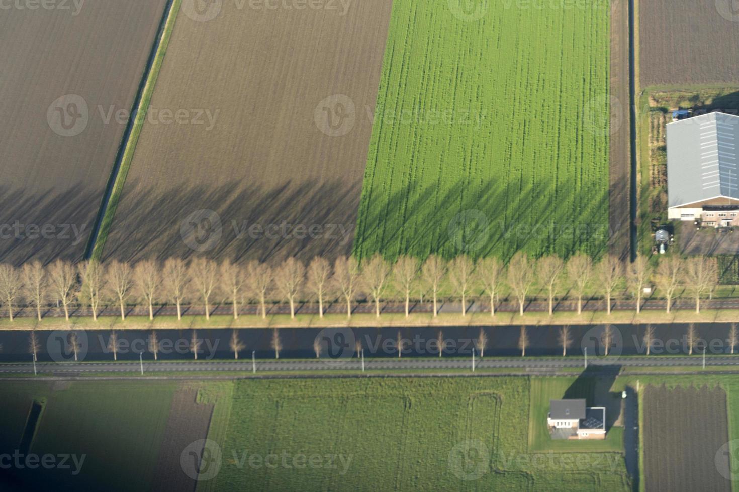 Amsterdam Netherland famrd fields view panorama photo