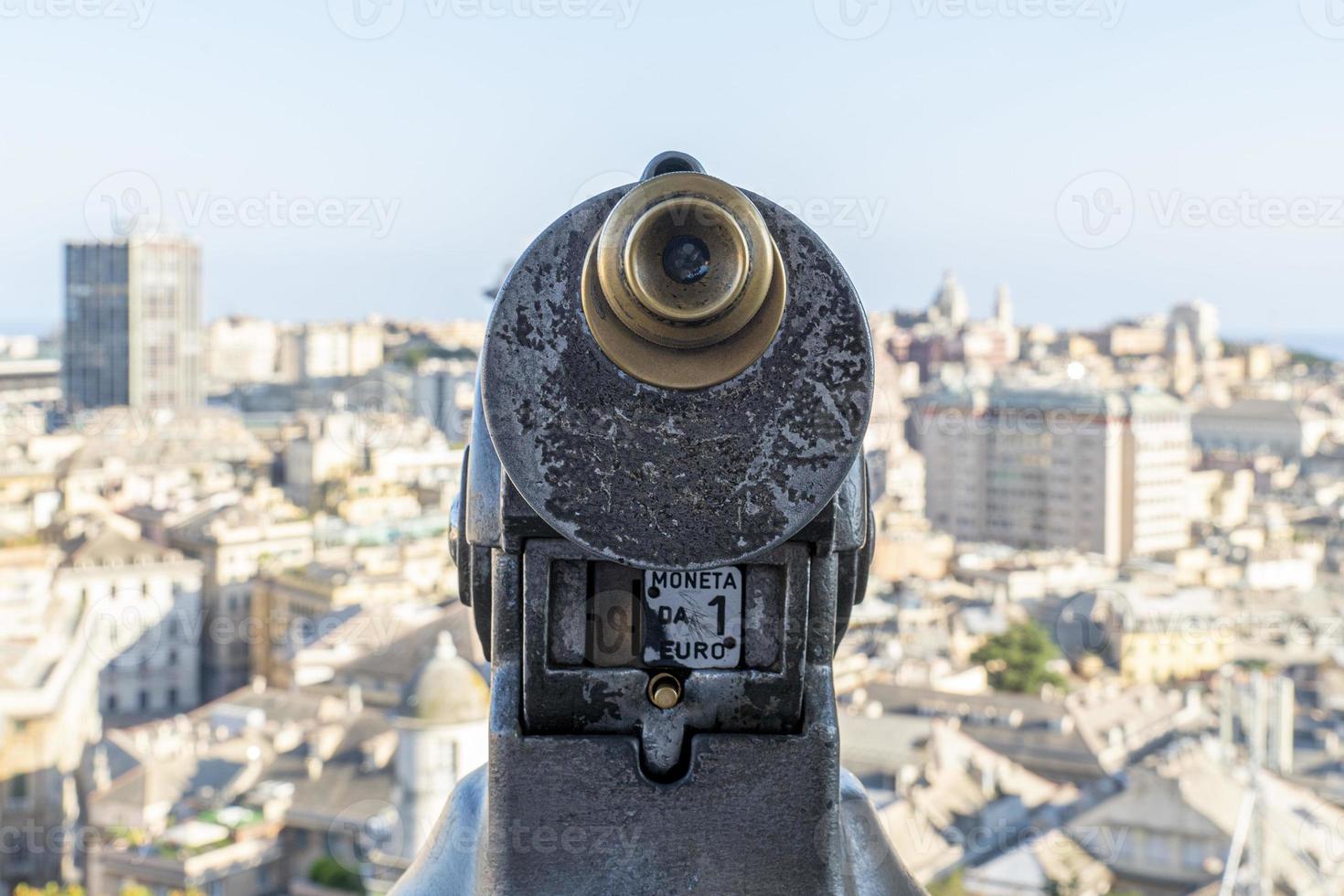 genoa cityview from castelletto elevator photo