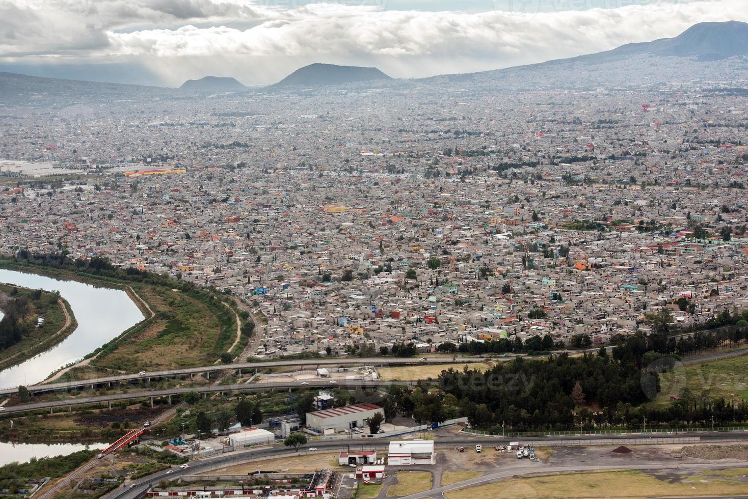 mexico city aerial view cityscape photo