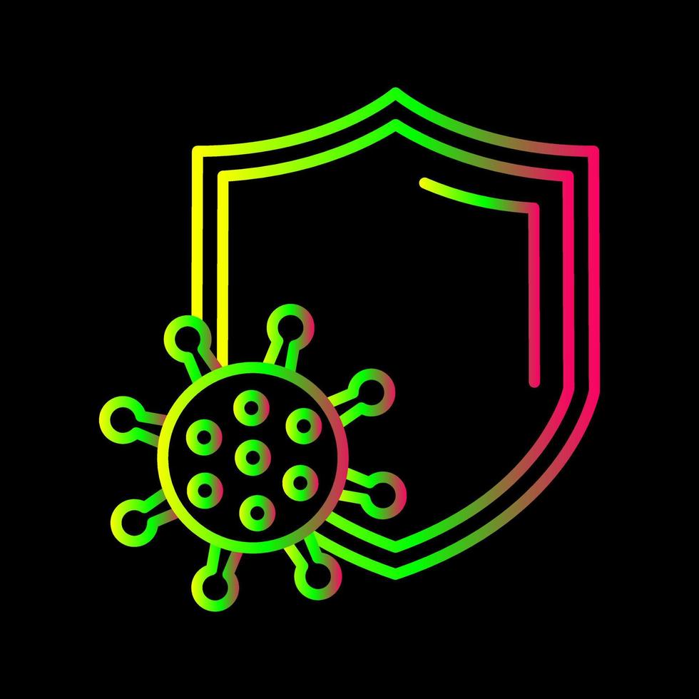 icono de vector de protección antivirus