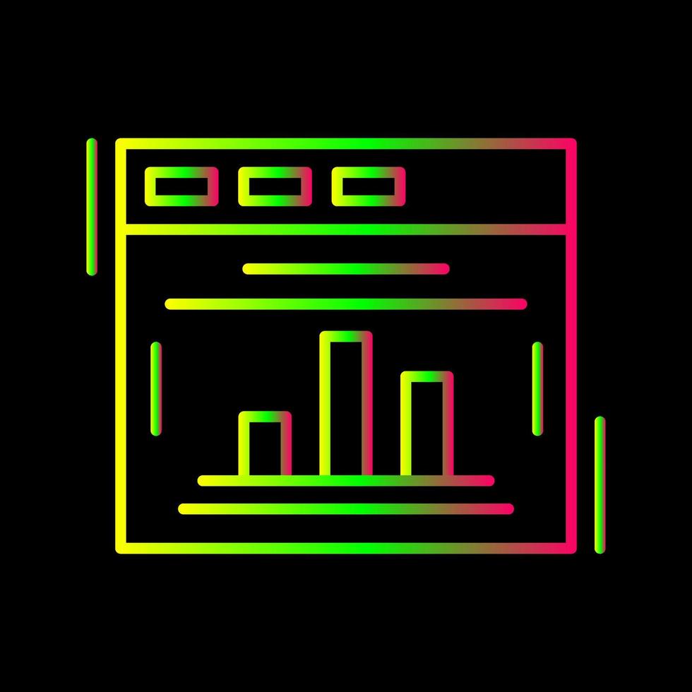 Statistics Line Icon vector