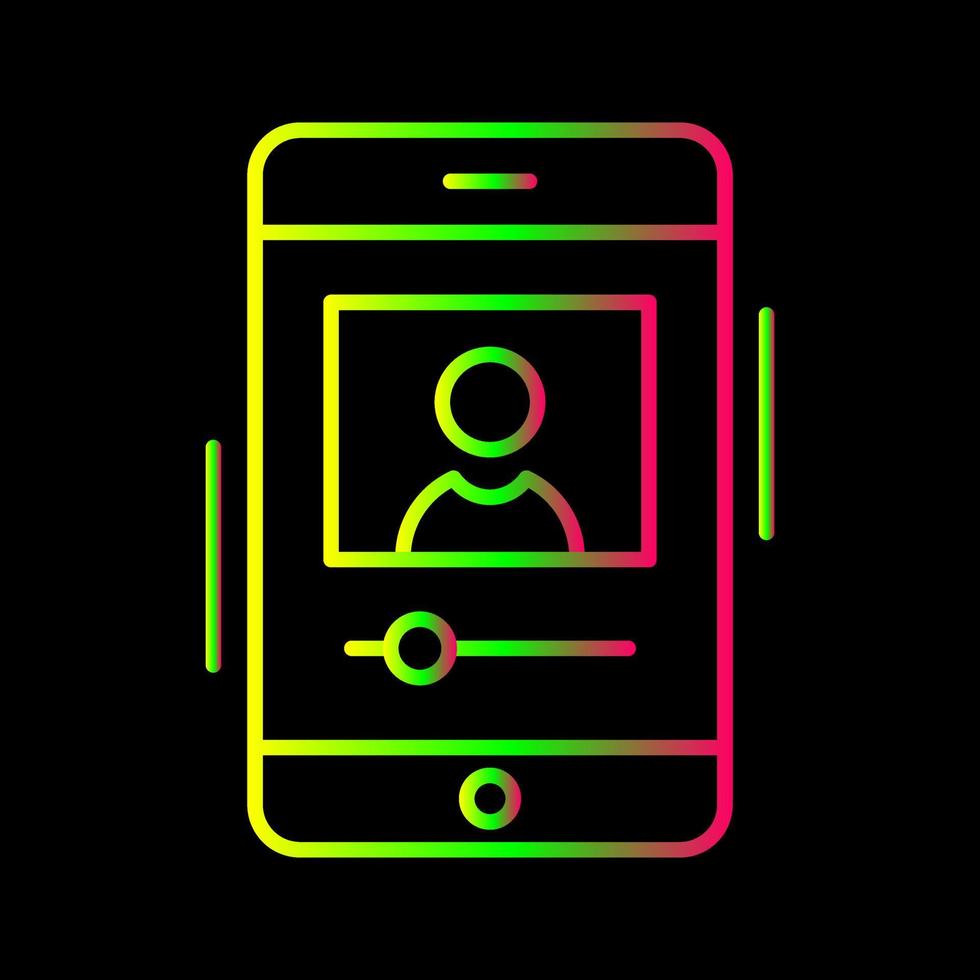 Vlog Line Icon vector