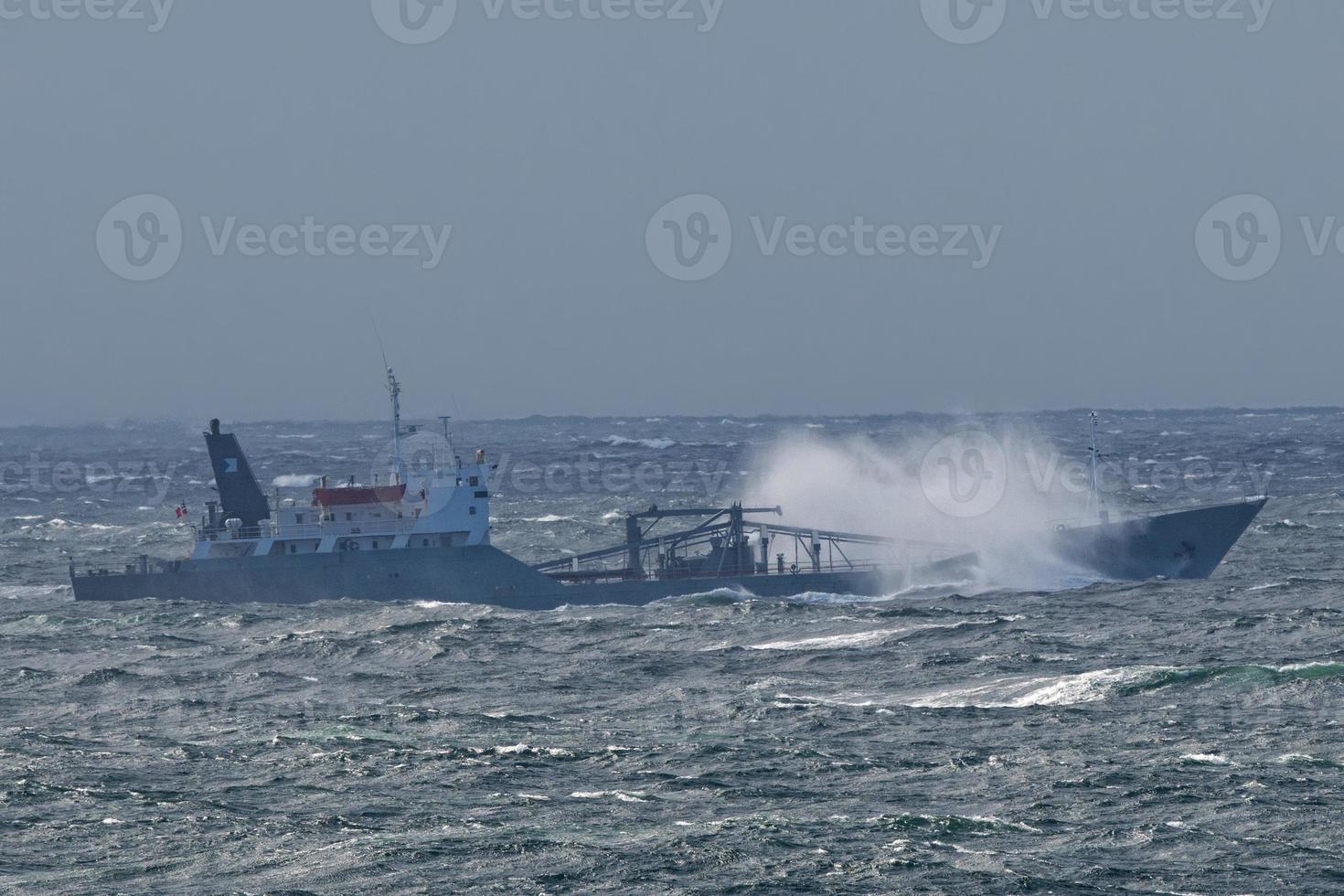 Ship in the tempest photo