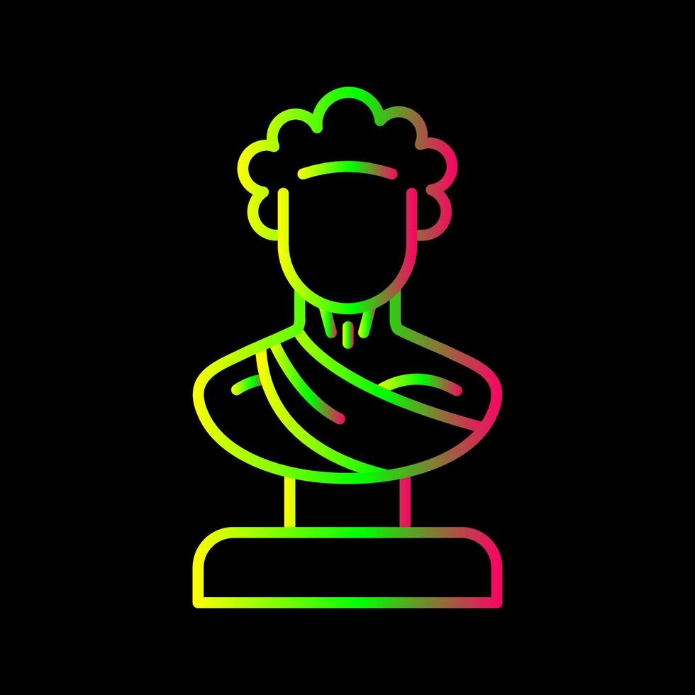 icono de vector de estatua