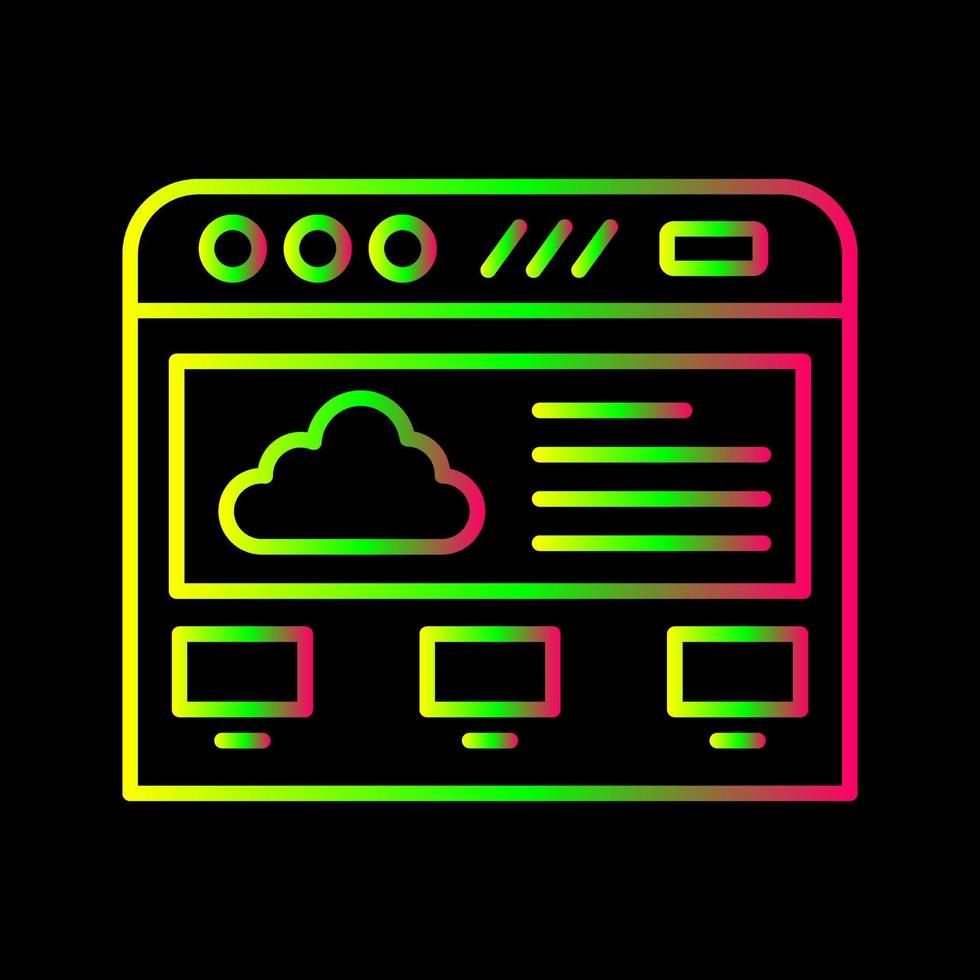 Cloud Computing Vector Icon