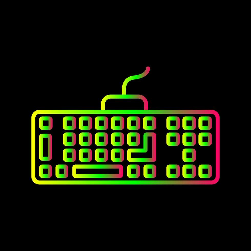 icono de vector de teclado