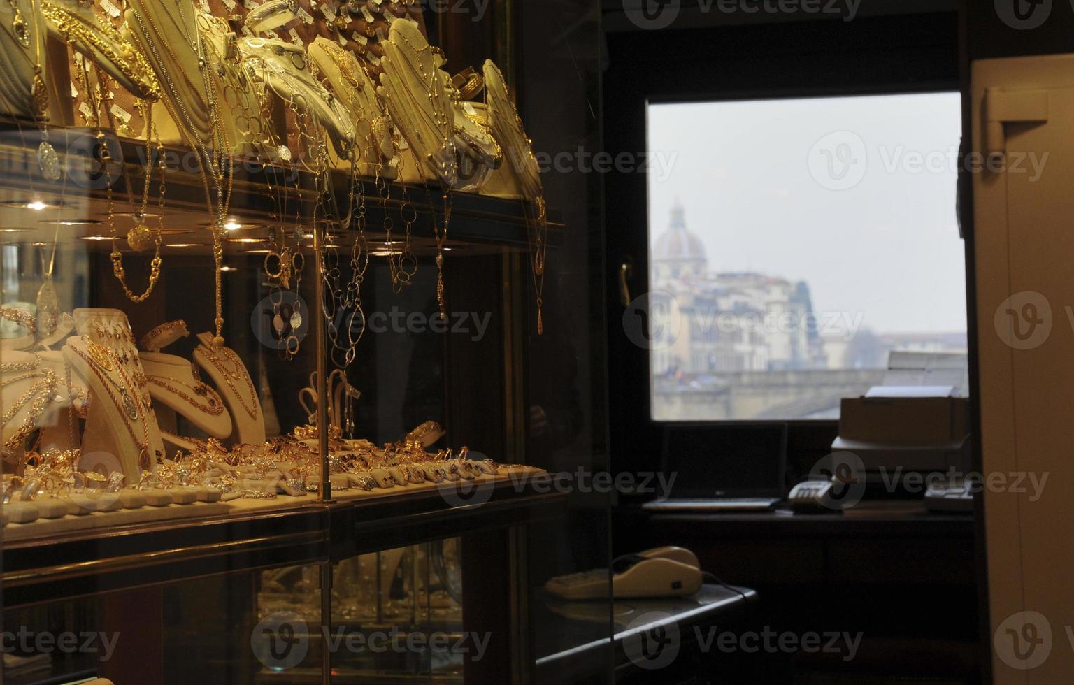 Florence Ponte Vecchio Jewelry Cityscape view photo