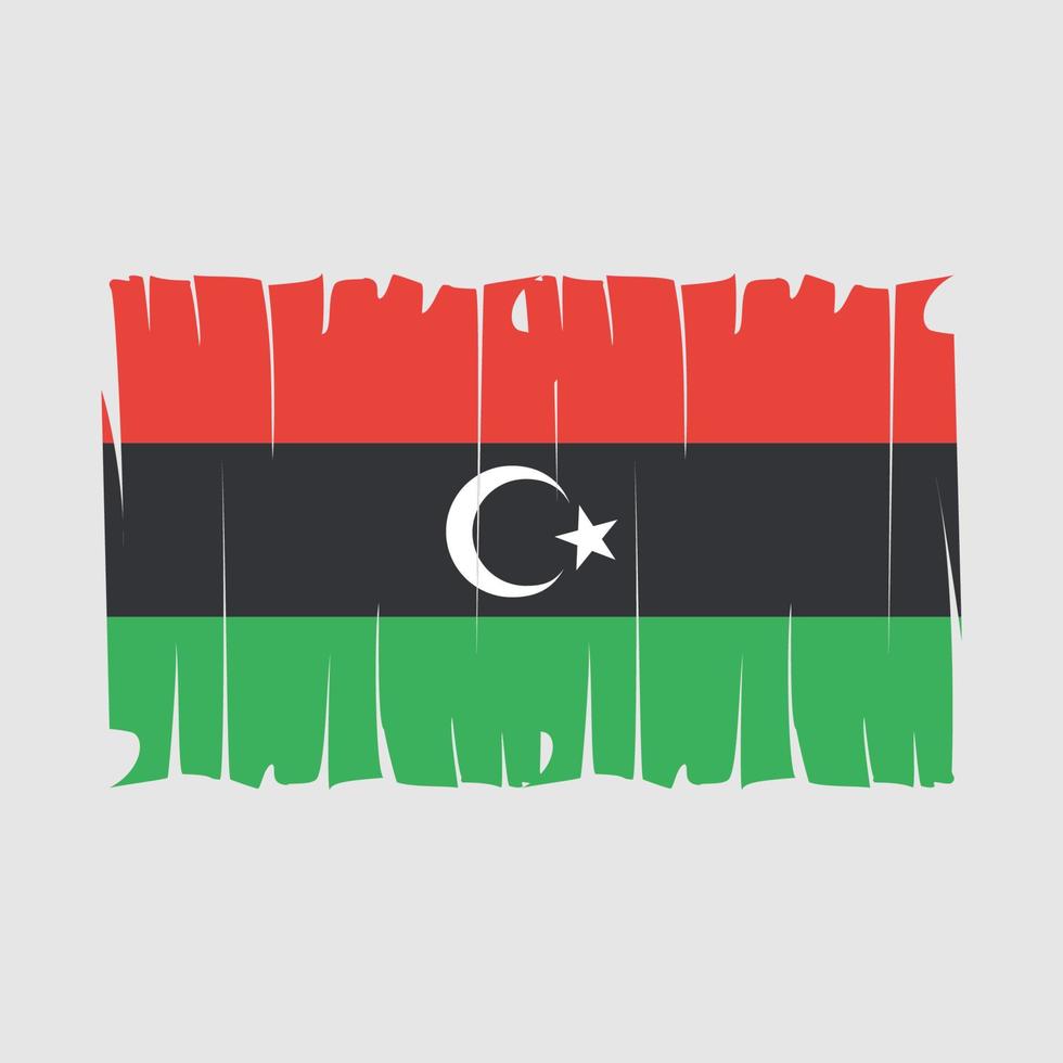 vector de bandera de libia