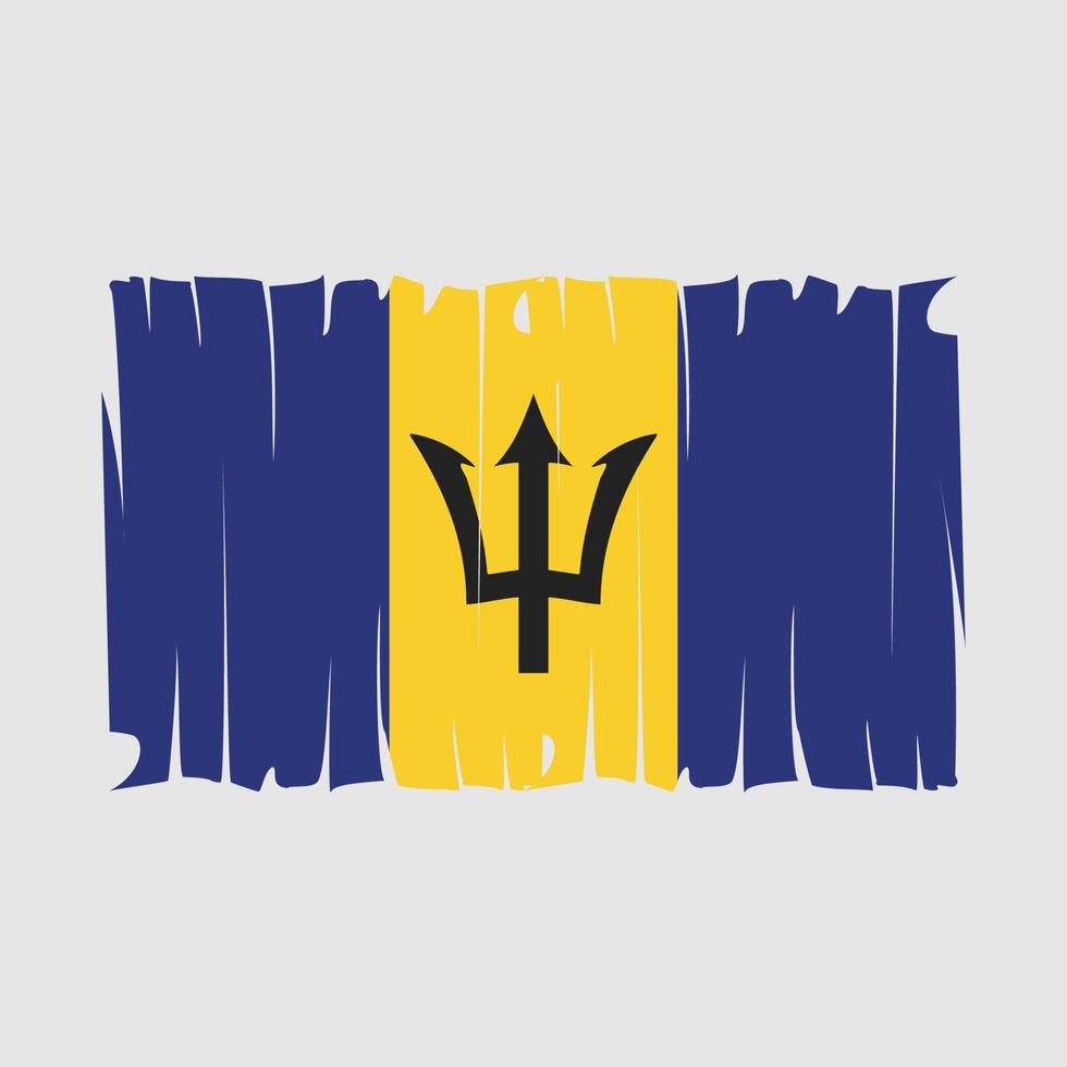 vector de bandera de barbados