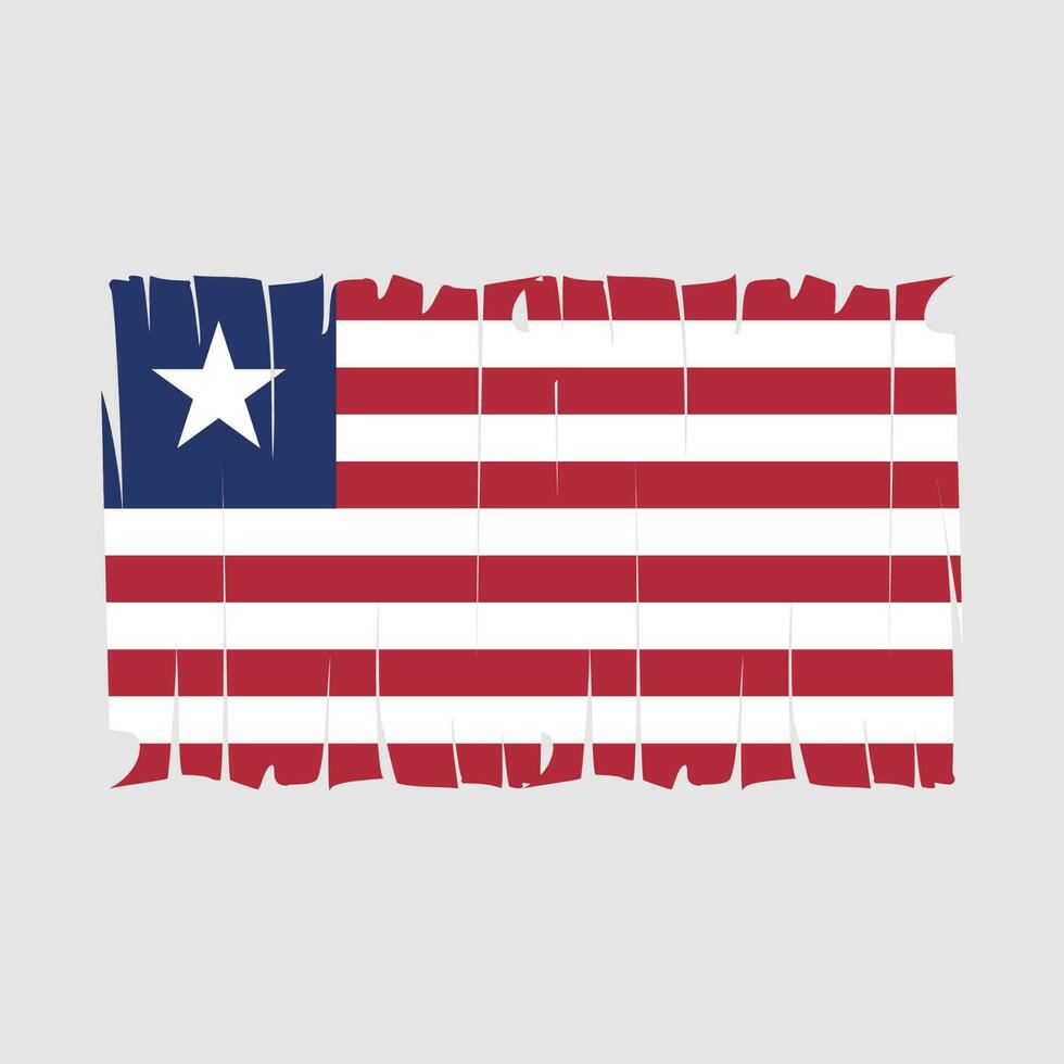 vector de bandera de liberia