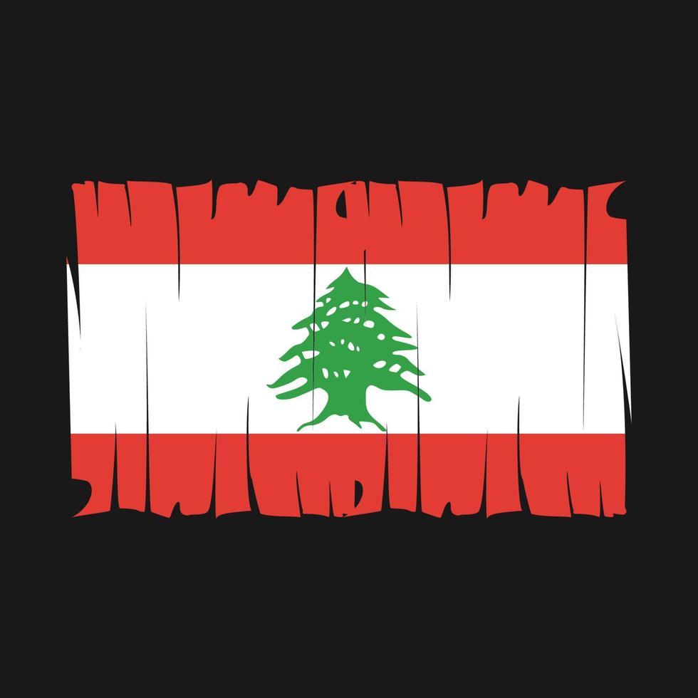 Lebanon Flag Vector