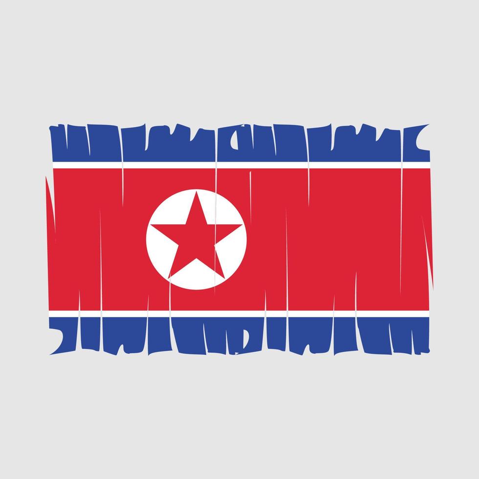 North Korea Flag Vector