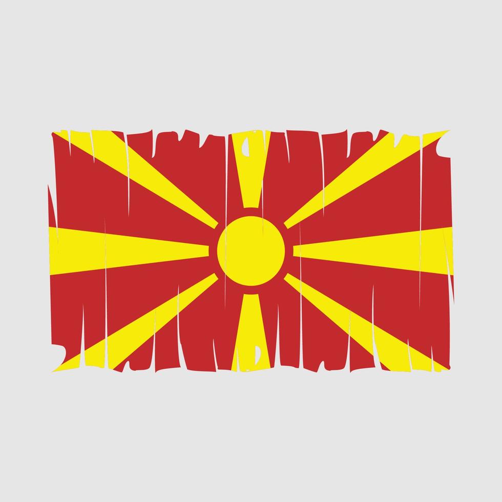 North Macedonia Flag Vector
