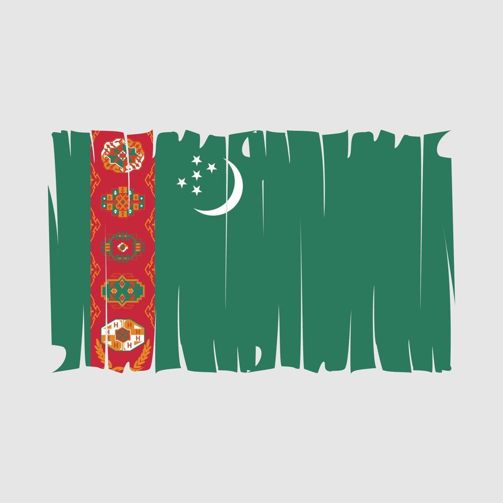 Turkmenistan Flag Vector