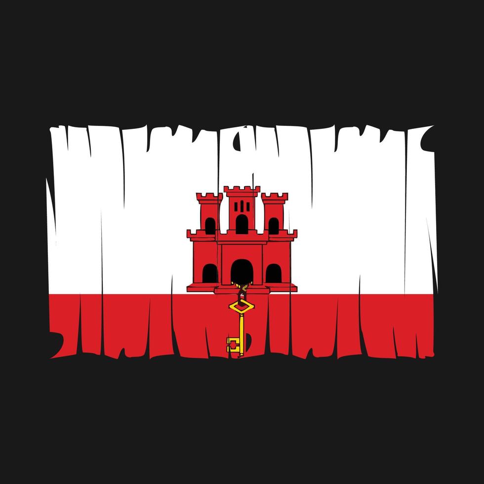 Gibraltar Flag Vector